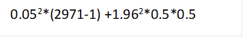 0.052*(2971-1) +1.962*0.5*0.5

